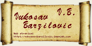 Vukosav Barzilović vizit kartica